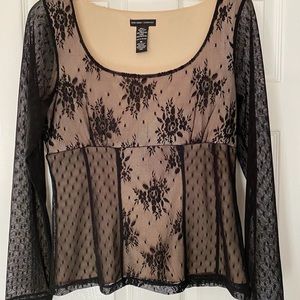 Black Lace Blouse